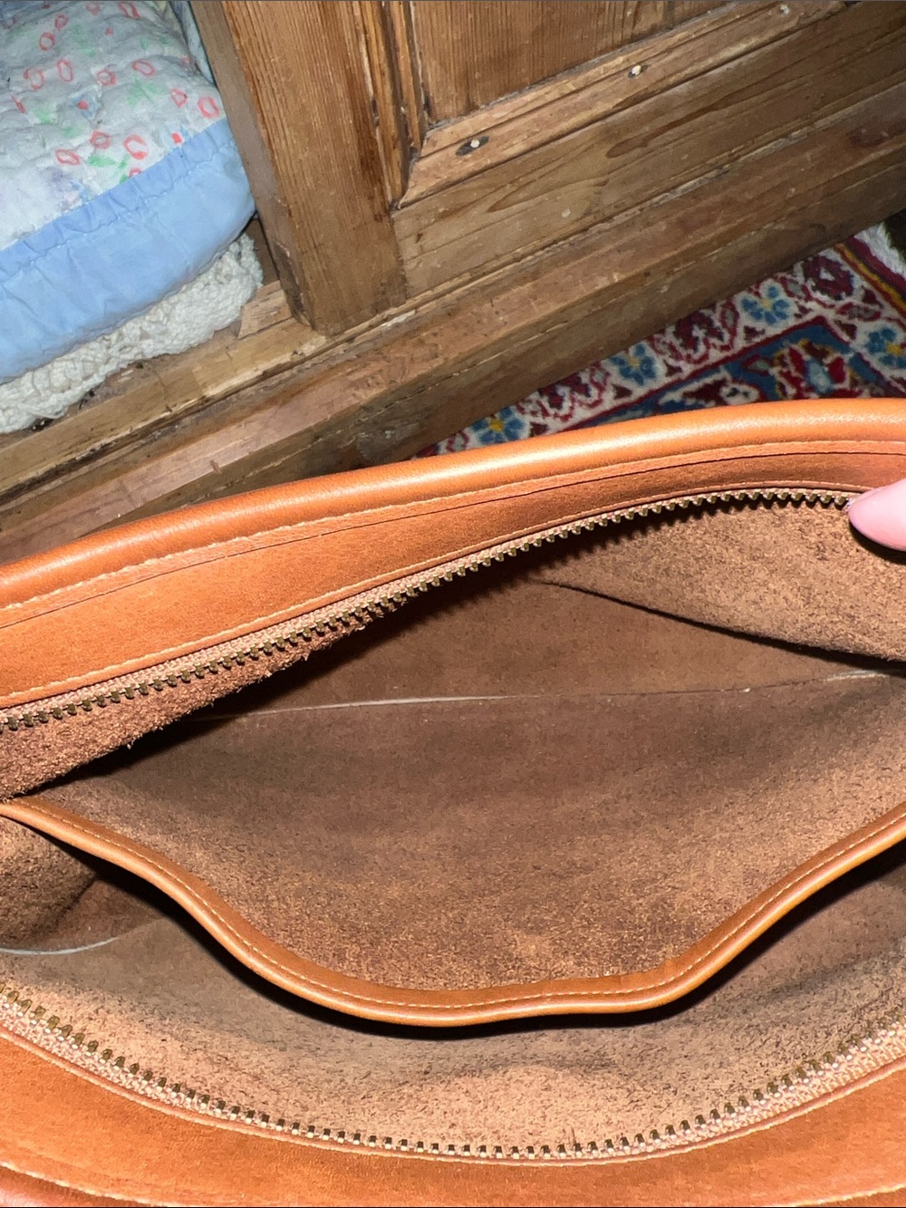 Coach 9980 Taft Crossbody in British Tan Leather - Picture 13 of 13